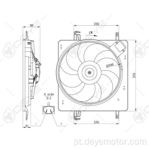 Ventilador do radiador automático para FORD KA FORD STREET